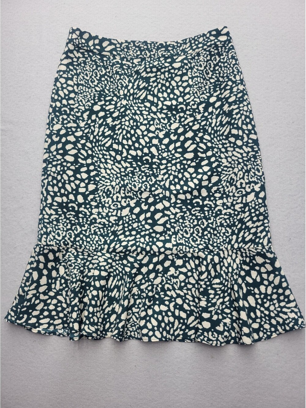 Everly Women's Skirt Medium Black/Tan Peasant Knit FLoral Polyester